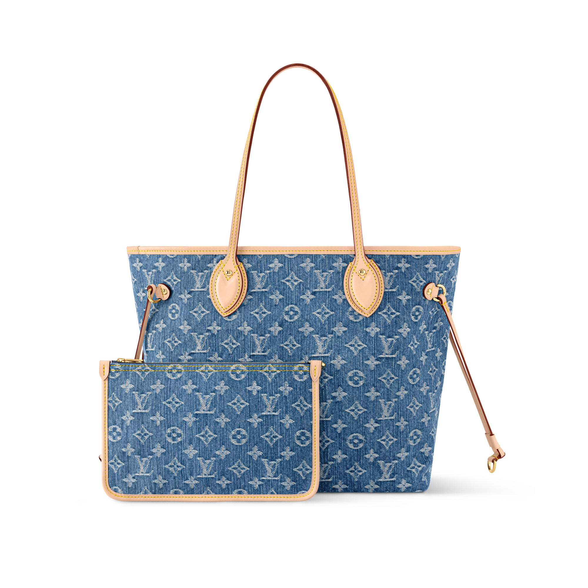 【LOUIS VUITTON】デニムモノグラム★ネヴァーフルMM Neverfull MM Monogram Denim - Bags and Small Leather Goods
